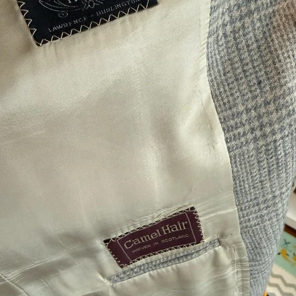 Ralph Lauren Beige Plaid Sport Coat Blazer - Picture 4 of 8